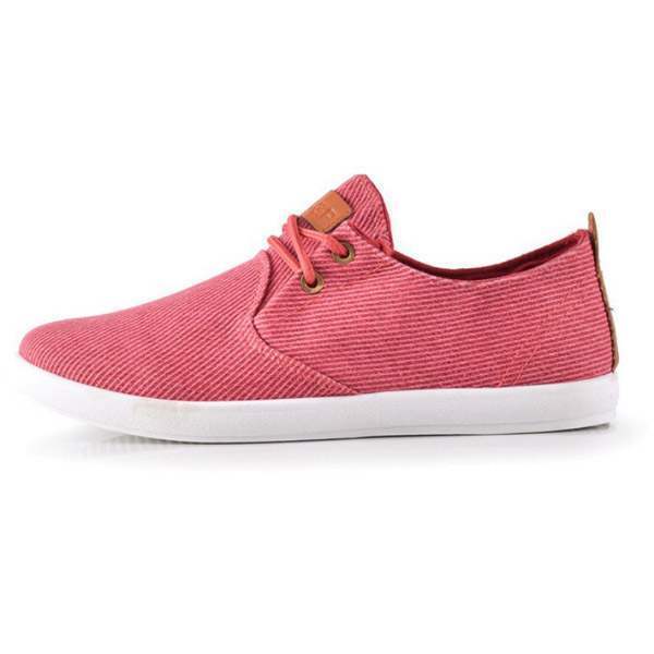 Baskets Bateau Homme Sneakers Casual Striees Summer Fashion Men Rouge